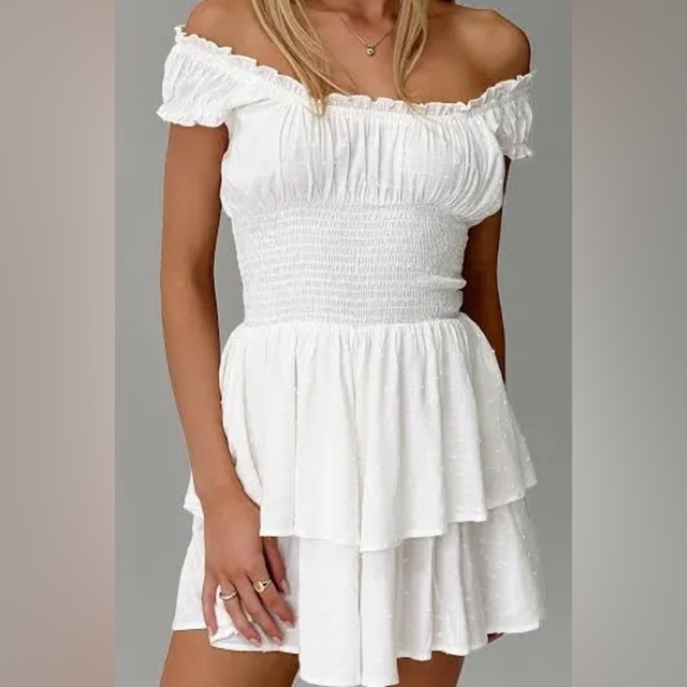 Princess Polly White flowy Romper